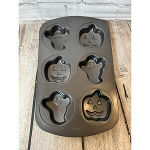 WILTON Halloween Ghost & Pumpkin Mini Cake Pan